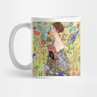 Lady with Fan by Gustav Klimt Mug